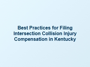 Navigating Intersection Collision Injury Claims in Kentucky
